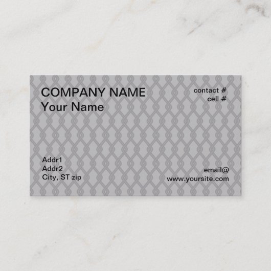 Carte De Visite Barrière de maillon de chaîne (Devant)