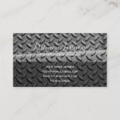 Carte De Visite Barrière de surface de plaque en diamant abstrait (Dos)
