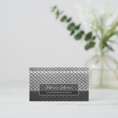 Carte De Visite Barrière de surface de plaque en diamant abstrait (Debout devant)