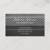 Carte De Visite Barrière de surface de plaque en diamant abstrait (Dos)