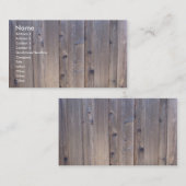 Carte De Visite Barrière en bois patinée (Devant / Derrière)