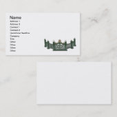 Carte De Visite Barrière incurvée par métal (Devant / Derrière)