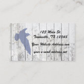 Carte De Visite Barrière lavée par blanc de mouette (Dos)