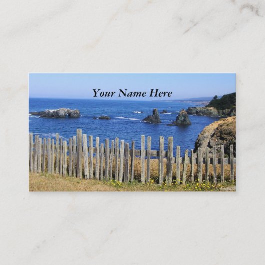 Carte De Visite Barrière par la mer (Devant)