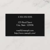 Carte de visite Barrister élégant et simple (Dos)