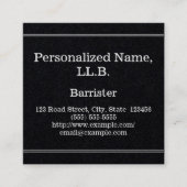 Carte de visite Barrister professionnel (Devant)