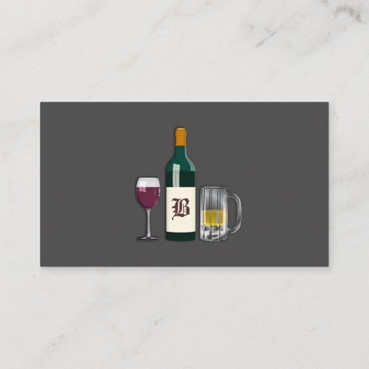 Carte De Visite Bartender Dark (Dos)