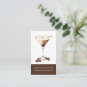 Carte De Visite Bartender for Hire Espresso Martini Cocktail (Debout devant)