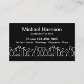 Carte De Visite Bartender Freelance Services de mixologiste (Devant)