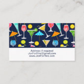 Carte De Visite Bartender Mixologist Cocktail (Dos)
