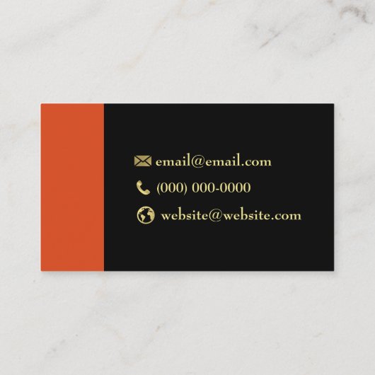 Carte De Visite Bartender Modèle Red Martini Logo Bartender (Dos)