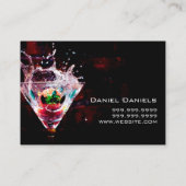 Carte De Visite Bartender Nightlife Business Card (Dos)