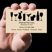 Carte De Visite Bartender Pour L'Embauche Mixologue
