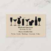 Carte De Visite Bartender Pour L'Embauche Mixologue (Devant)