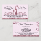 Carte De Visite Bartender scintillant imprimé (Devant / Derrière)