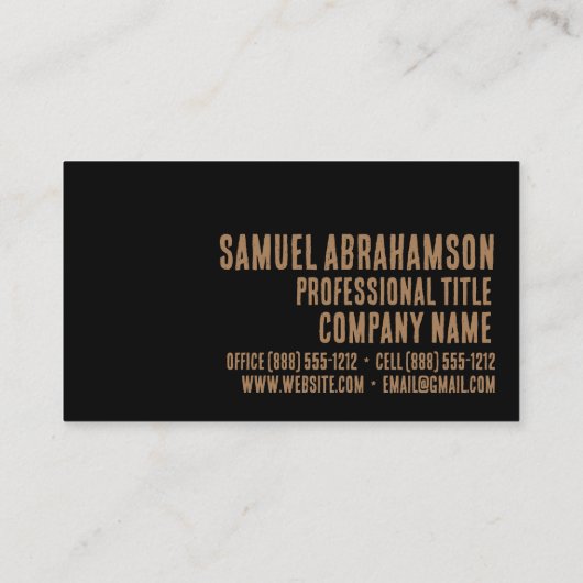 Carte de visite Baruch Hashem (Dos)