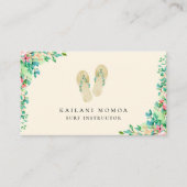 Carte De Visite Bascules électroniques botaniques de plage (Devant)