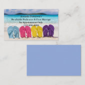 Carte De Visite Bascules électroniques dans le sable (Devant / Derrière)