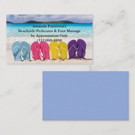 Carte De Visite Bascules électroniques dans le sable (Devant / Derrière)