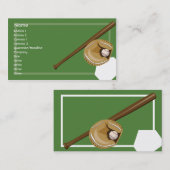 Carte De Visite Base-ball - affaires (Devant / Derrière)