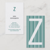 Carte De Visite Basé sur la typographie (Devant / Derrière)