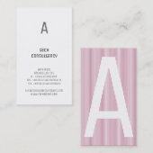 Carte De Visite Basé sur la typographie (Devant / Derrière)