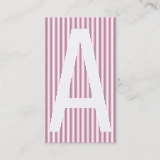 Carte De Visite Basé sur la typographie (Dos)