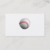 Carte De Visite Baseball (Dos)