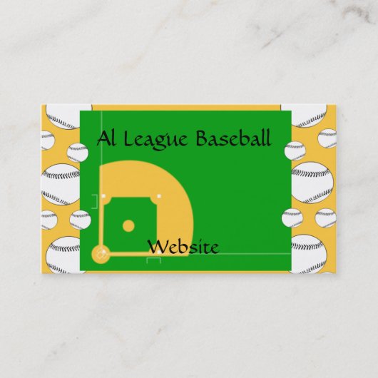 Carte De Visite Baseball (Devant)