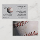 Carte De Visite Baseball (Devant / Derrière)