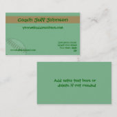 Carte De Visite Baseball de softball (Devant / Derrière)