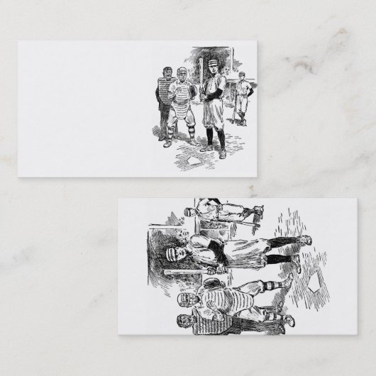 Carte De Visite Baseball : Joueurs (Devant / Derrière)