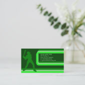 Carte De Visite baseball : style rétro : (Debout devant)