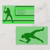 Carte De Visite baseball : style rétro : (Devant / Derrière)