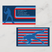 Carte De Visite baseball : style rétro : (Devant / Derrière)