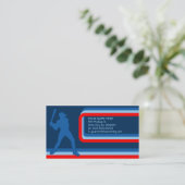 Carte De Visite baseball : style rétro : (Debout devant)