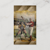 Carte De Visite Baseball : Vintage (Dos)