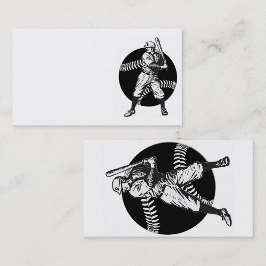 Carte De Visite Baseball : Vintage (Devant / Derrière)