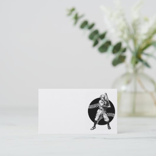 Carte De Visite Baseball : Vintage (Debout devant)