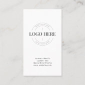 Carte De Visite Basic Connect Us QR Code Website Social Media (Dos)