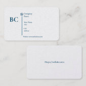 Carte De Visite Basic white Template Business Card  homes (Devant / Derrière)