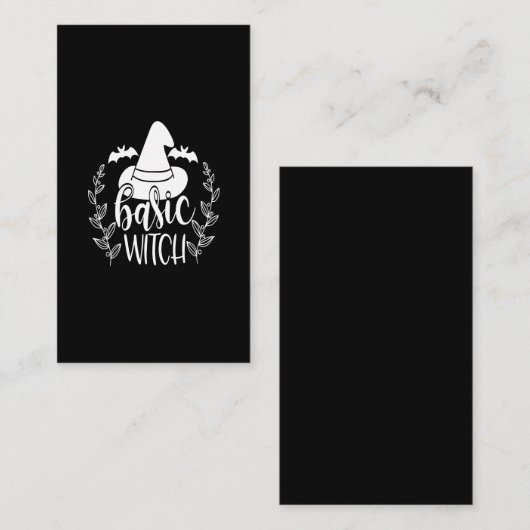 Carte De Visite basic witch (Devant / Derrière)