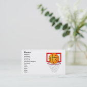 Carte De Visite Basket (Debout devant)