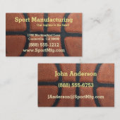 Carte De Visite Basket-ball (Devant / Derrière)