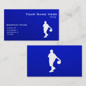 Carte De Visite Basket-ball bleu (Devant / Derrière)