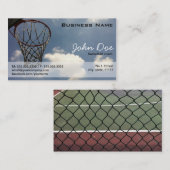 Carte De Visite Basket-ball d'été (Devant / Derrière)