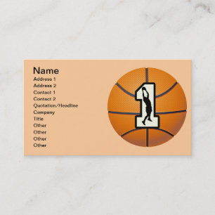 Carte De Visite Basket-ball et joueurs du numéro 1
