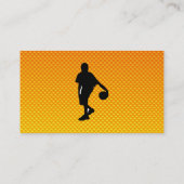 Carte De Visite Basket-ball jaune-orange (Dos)