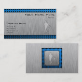 Carte De Visite Basket-ball ; métal-regard (Devant / Derrière)