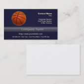 Carte De Visite Basket-ball orange et noir (Devant / Derrière)